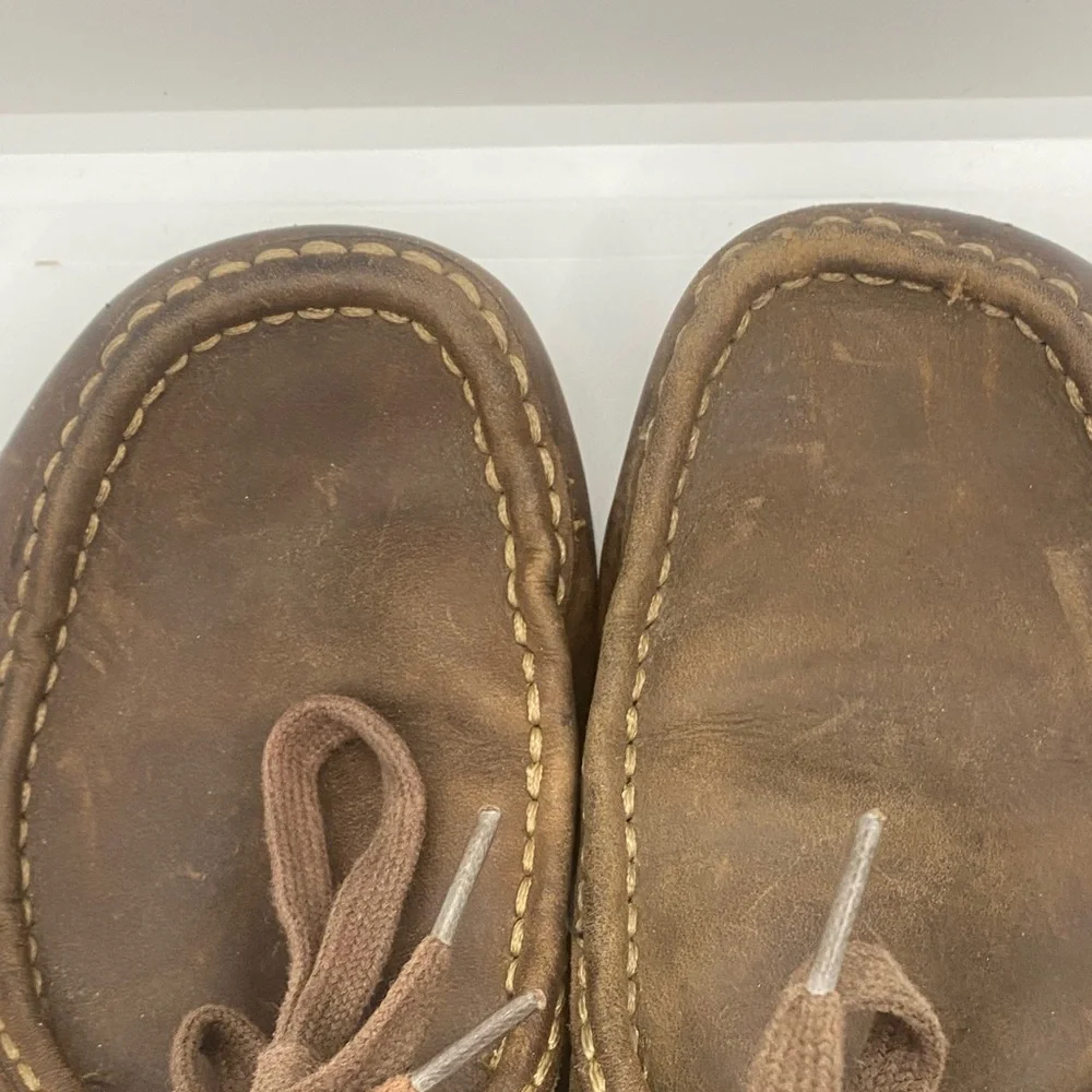Clarks Men’s Brown Leather Stinson Hi Chukka-Style sz 10.5